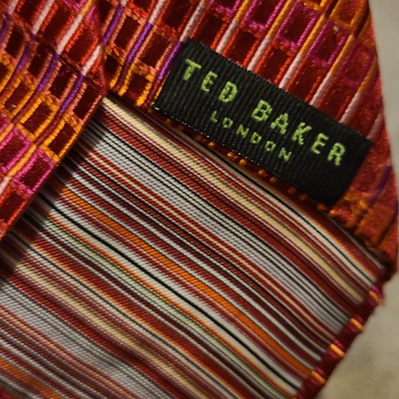 Men's Ted Baker 100% Neck Tie - Picture 3 of 6